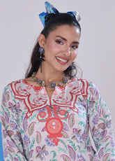 Working Women By Schick Digital Printed Lawn 2 Piece Unstitched Suit SDH25WWV3 DP-05